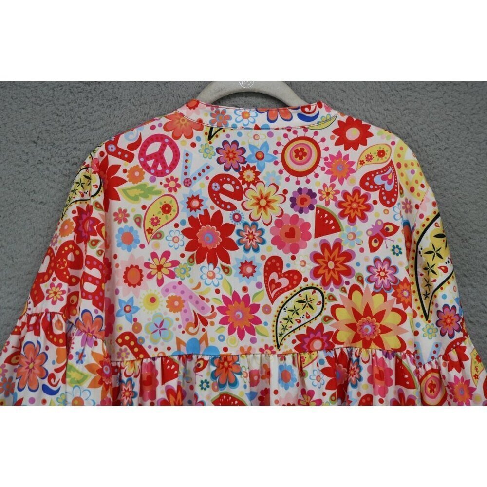 CZ Cezele Silky 3/4‎ Bell Sleeve Hippie Dress-Tassels-Size Medium-BOHO - Picture 12 of 12